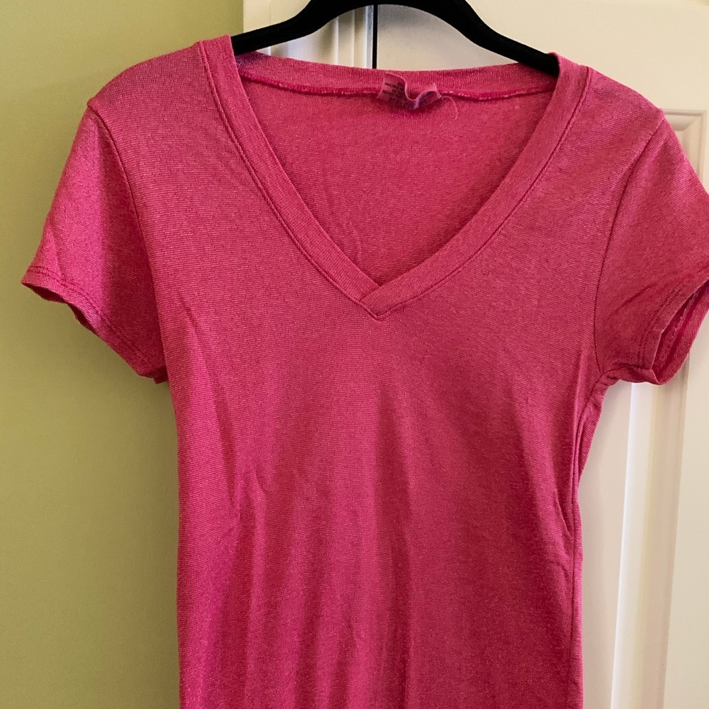Pink nylon top